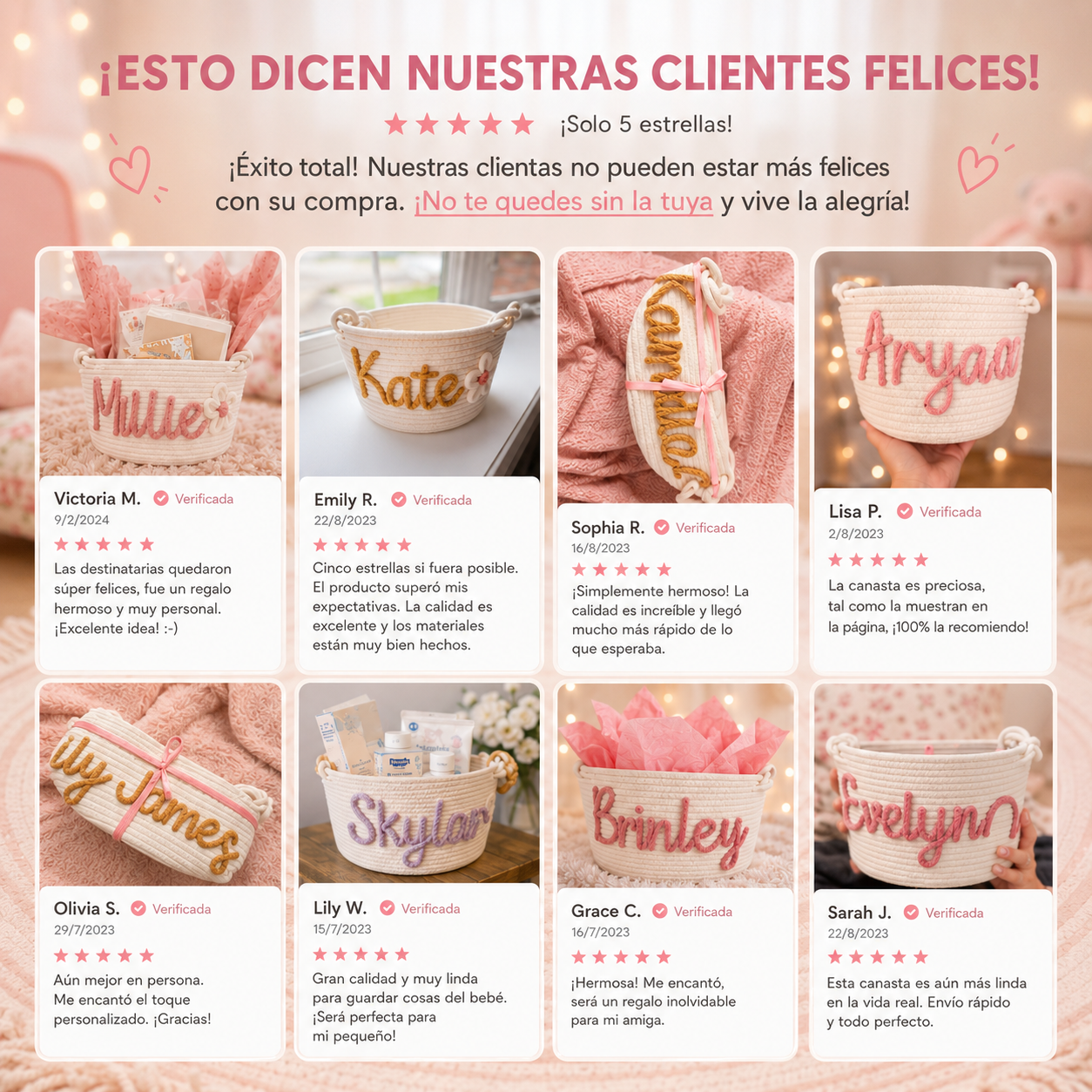 BabyNido™ ~ Cesta Tejida Personalizada