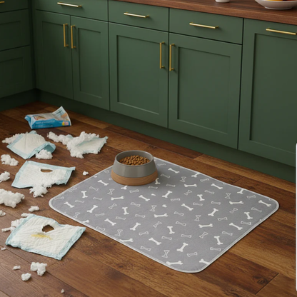 PuppyPad™ ~ Alfombra Absorbente para Mascotas
